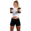 Poza cu Set gantere 2x4 kg, negru, TheWay Fitness