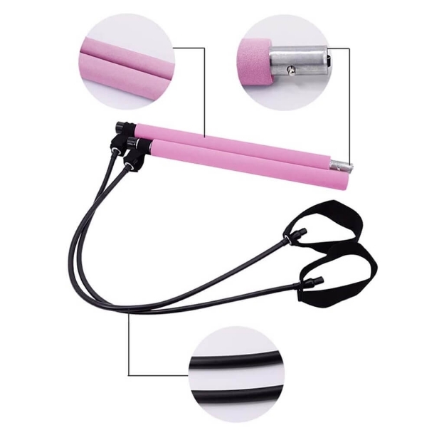 Poza cu Bara fitness cu corzi elastice, YJB001-1, Hiperlion