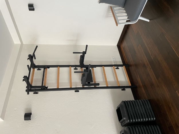 Poza cu Spalier BenchK 731B,  cu bara de tractiune convertibila din otel cu 6 manere