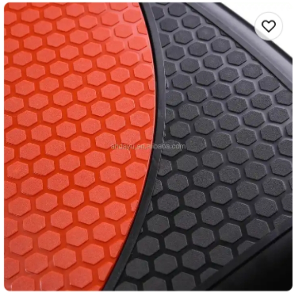 Poza cu Stepper reglabil pe 3 niveluri de inaltime, rosu cu negru, Dayu Fitness