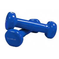 Poza cu Set gantere aerobic epoxy de 2x1 kg, Sveltus, albastru