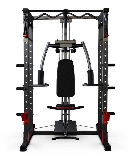 Poza cu Aparat Multifunctional MS480, încarcare cu discuri olimpice, TheWay Fitness