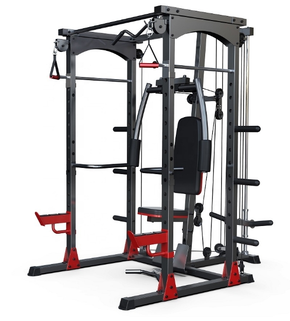 Poza cu Aparat Multifunctional MS480, încarcare cu discuri olimpice, TheWay Fitness