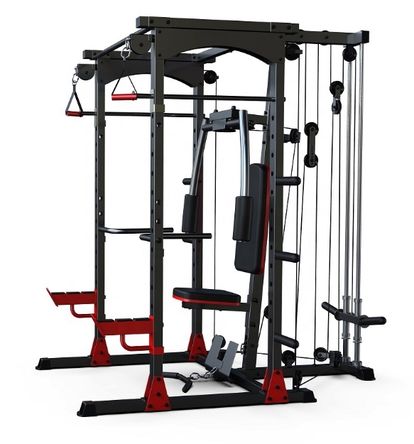 Poza cu Aparat Multifunctional MS480, încarcare cu discuri olimpice, TheWay Fitness