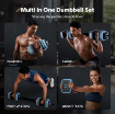 Poza cu Set Gantere reglabil 16 kg (2 x 8 kg), Merach