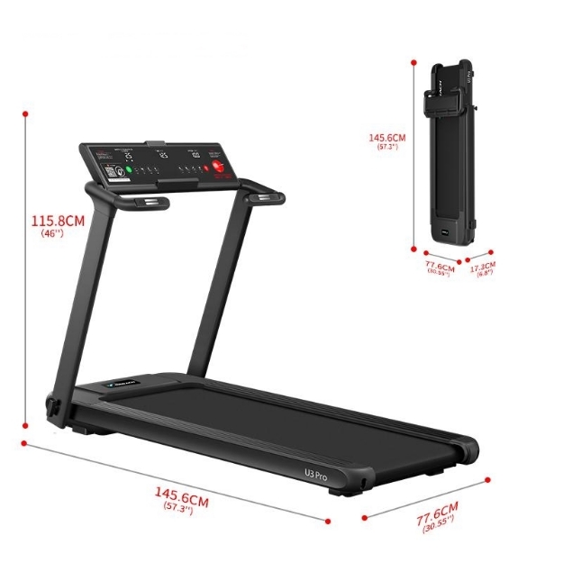 Poza cu Banda de alergat pliabila U3-Pro, 14km/h, 3CP, 120kg, Merach - Resigilat