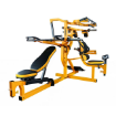 Poza cu Aparat multifunctional cu 3 statii WB-MS Powertec Galben