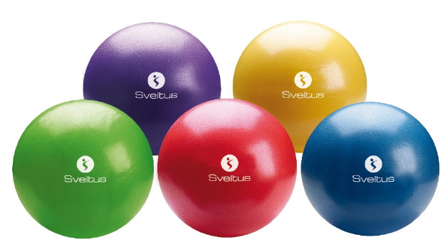 Poza cu Minge de gimnastica 22-24 cm, 414, albastru, Sveltus, 0.5 kg