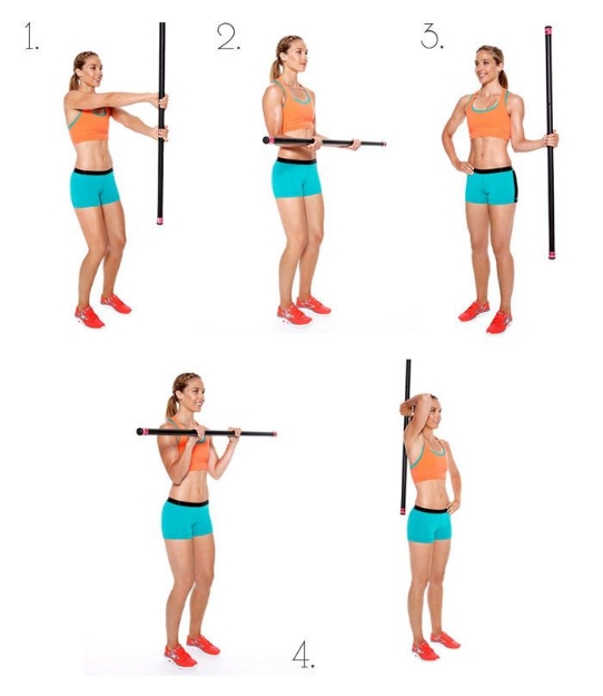 Poza cu Bara de exercitiu pentru tonifiere 3kg DY-BR-080 Dayu Fitness