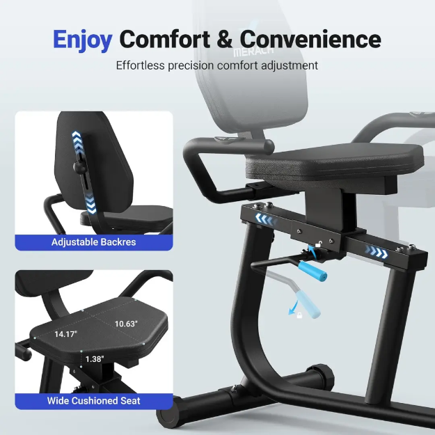 Poza cu  Bicicleta orizontala cu benzi elastice MR-S23, MERACH