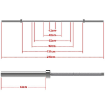 Poza cu Bară olimpică ATX® Bulls Bearing Bar MK Weightlifting 