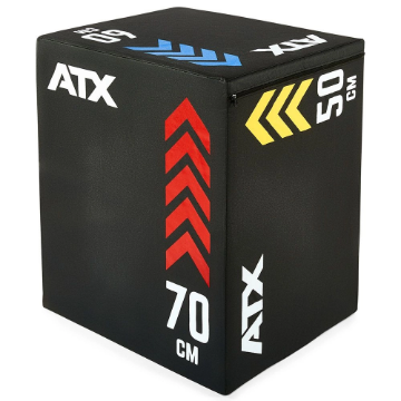 Poza cu Soft Plyo Box ATX 50 / 60 / 70 cm – cutie pliometrică profesională cu protecție – HIIT / Cross Training