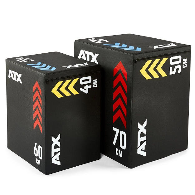 Poza cu Soft Plyo Box ATX 50 / 60 / 70 cm – cutie pliometrică profesională cu protecție – HIIT / Cross Training