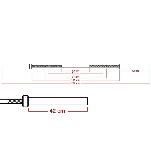Poza cu ATX Death Bar Skull Motive bara haltere 700kg