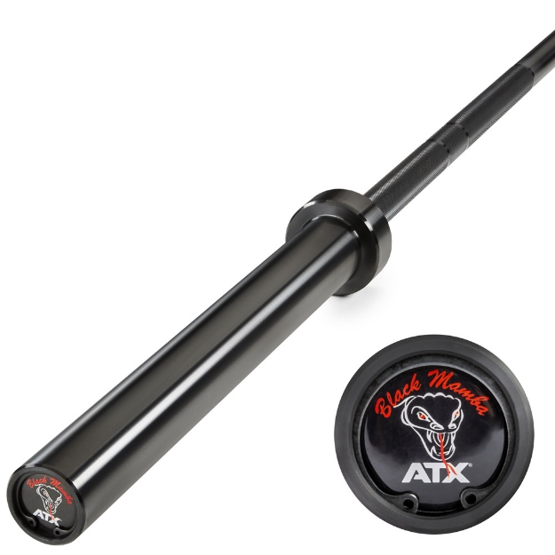 Poza cu ATX Bara de powerlifting Black Mamba 700kg Federstahl