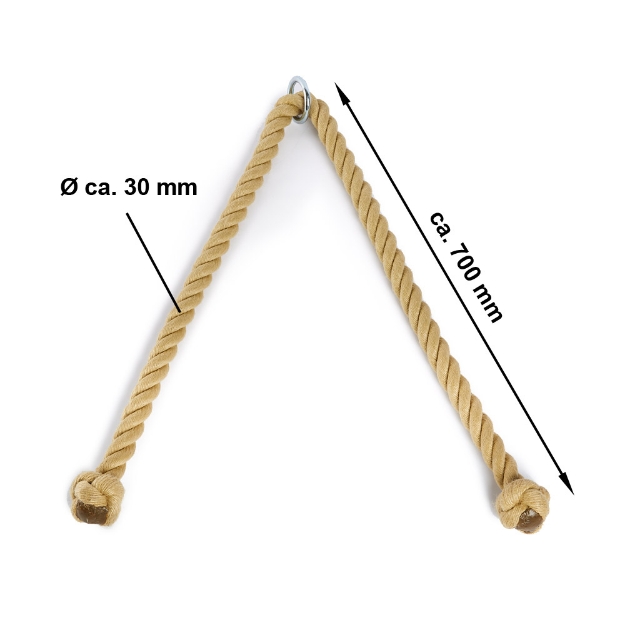 Poza cu Tau Natur 150 cm franghie antrenament rezistenta - Megafitness Shop