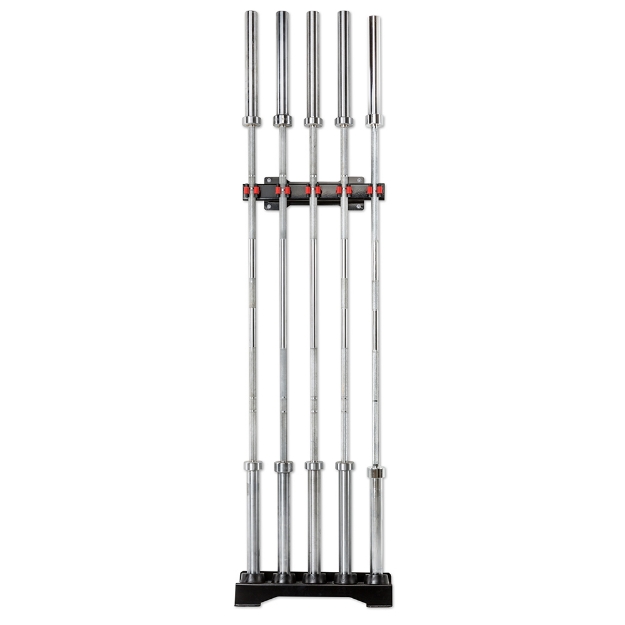 Poza cu Suport de Perete pentru Bare - Rack pentru 5 Bare Olimpice