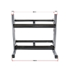 Poza cu Suport pentru gantere 2 niveluri - 90 cm