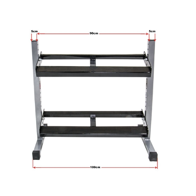 Poza cu Suport pentru gantere 2 niveluri - 90 cm