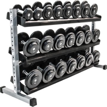 Poza cu Suport pentru gantere, 3 nivele, 120 cm - Megafitness Shop