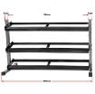 Poza cu Suport pentru gantere, 3 nivele – 150 cm