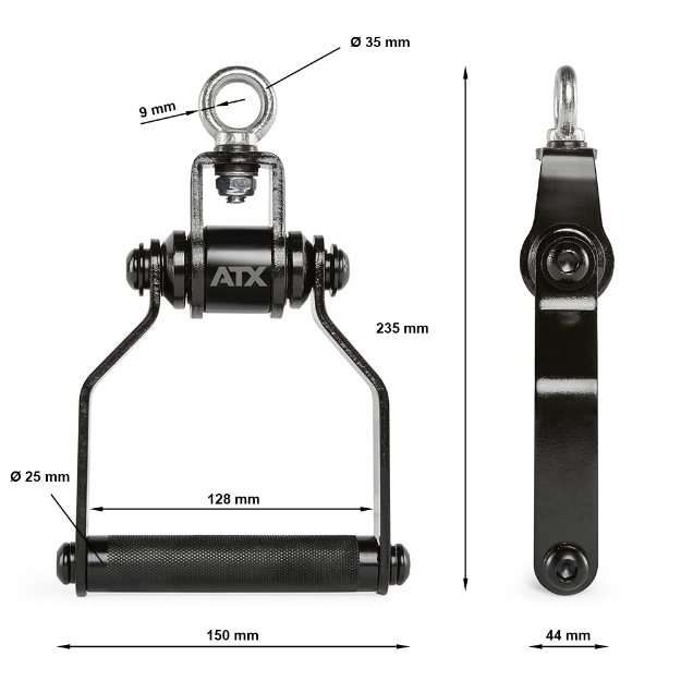 Poza cu ATX® Black Line - Mâner Rotativ Singular