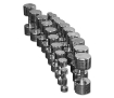 Poza cu Set gantere cromate 1-10 kg Megafitness Shop