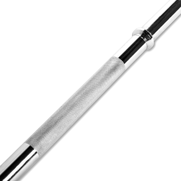 Poza cu Bară pentru haltere 30 mm x 150 cm cu prindere netedă și cleme Megafitness Shop
