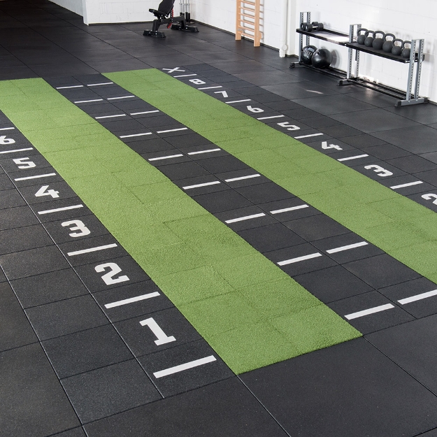 Poza cu Gymfloor - Sistem de dale din cauciuc - Placa gazon sintetic Multiplay 20 mm