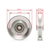 Poza cu Pârlăghie / Scripete din aluminiu Ø 90 mm
