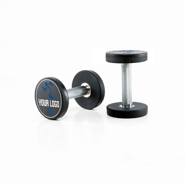 Poza cu Gantere Urethane cu Logo Personalizat 2,5 kg