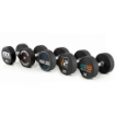 Poza cu Gantere din poliuretan personalizate - Logo client - In trepte de 2,5 kg - Set compact 5 - 50 kg