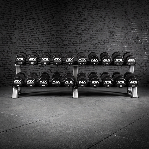 Poza cu Set gantere poliuretan - ATX® - Set gantere compacte 5 - 20 kg