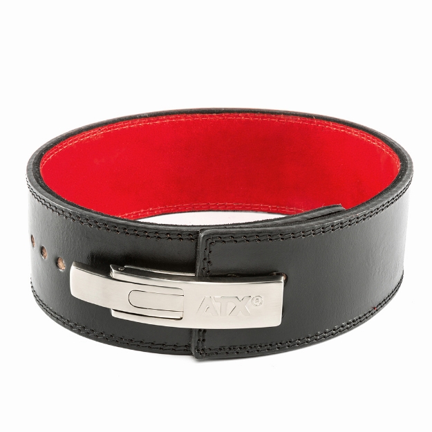 Poza cu ATX® Power Belt Clip - piele - negru (interior roșu) - mărimea XXL