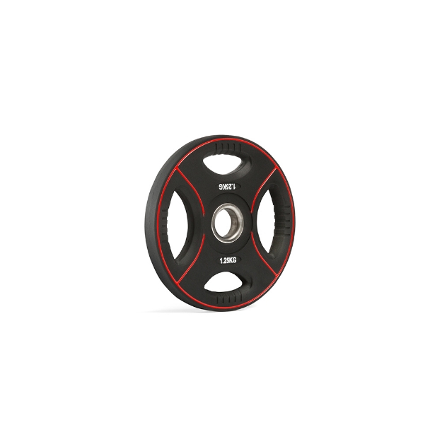 Poza cu Disc de halteră acoperită cu poliuretan 4-Grip 30 mm, 1,25 kg