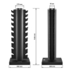Poza cu ATX 10 Perechi Suport pentru Gantere / Raft Gantere Compact