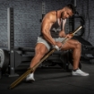 Poza cu ATX - Bara de Powerlifting Auriu 215K +700kg