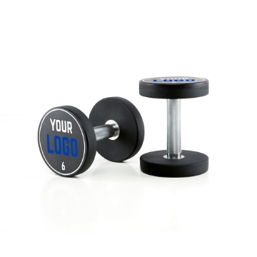Poza cu Gantere Urethan cu Logo Personalizat - 2 kg Pas - 6 kg