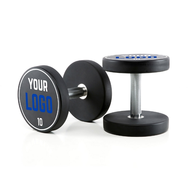 Poza cu Gantere Uretan Personalizate cu Logo - 2 kg Pas - 10 kg