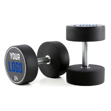 Poza cu Gantere Urethan Personalizate Logo Client – Pas 2 kg – 24 kg