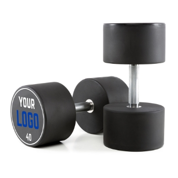 Poza cu Gantere Urethan - Logo Client - 2 kg Increment - 40 kg