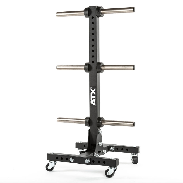 Poza cu ATX rollable Weight Plate Tree pentru discuri Ø 50 mm - Stativ mobil organizator Hantelscheiben ATX-WPT-3-ROL
