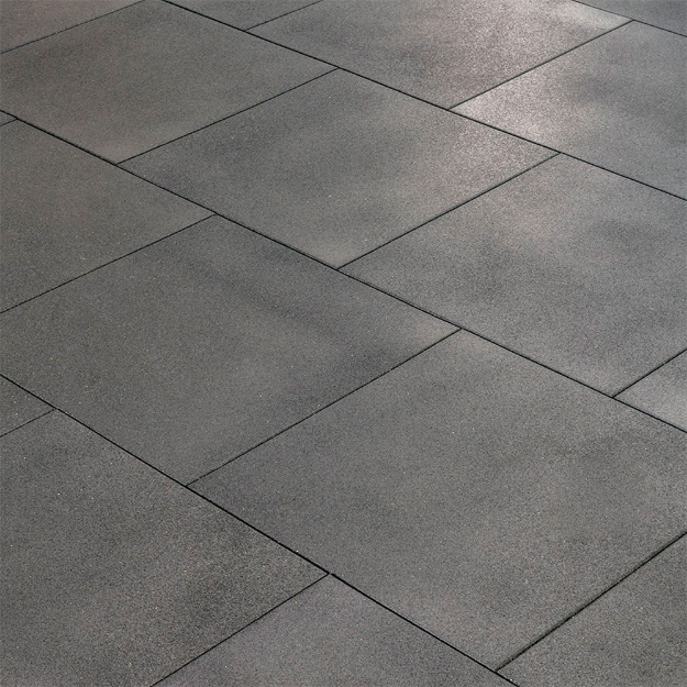 Poza cu Gymfloor Rubber Tile Premium 1000 x 1000 x 20 mm - negru