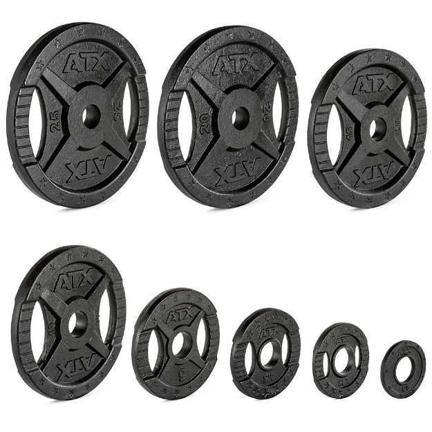 Poza cu Hantelscheibe ATX® 2 Grip Guss 50 mm 1,25 kg – Disc de greutate din fontă pentru antrenament