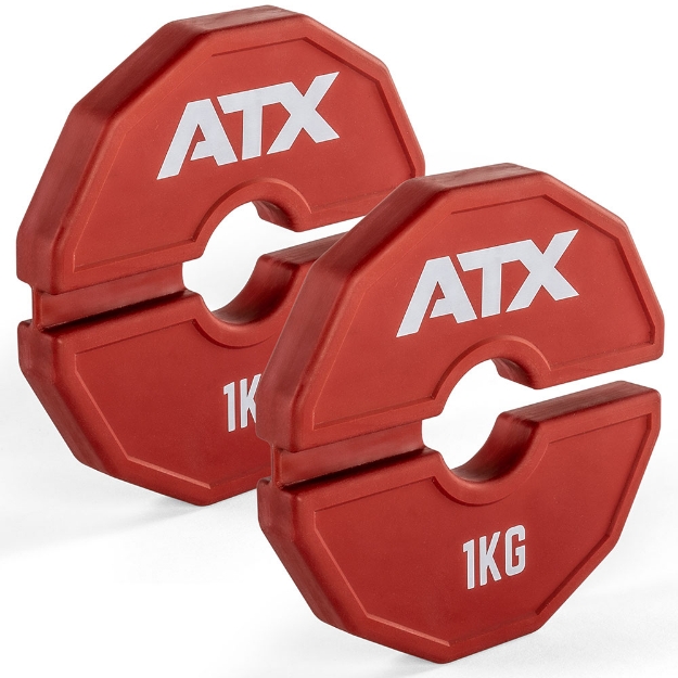 Poza cu ATX Add-On Flex Plate - Greutate flexibila suplimentara 2 x 1 kg rosu