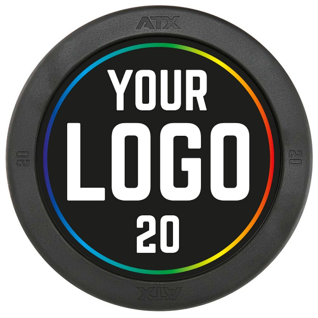 Poza cu Bara EZ Cauciucata cu Logo Personalizat - 27.5 kg