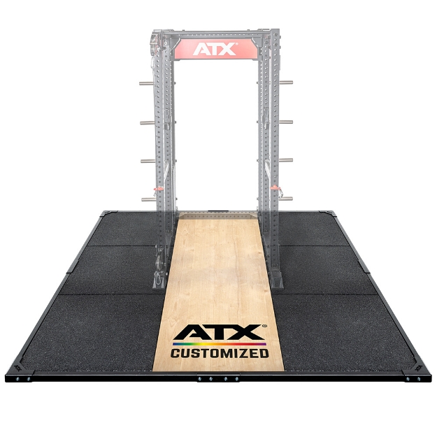 Poza cu ATX® Platforma haltere 3 x 3 m - Personalizata – Lemn Clasic