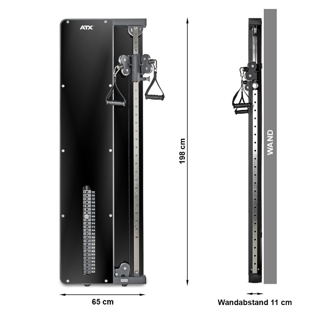 Poza cu ATX® Single - Stație tracțiuni cu greutăți de 60 kg