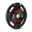 Poza cu Disc greutati cauciucate cu maner - 50 mm - Logo client - 15 kg