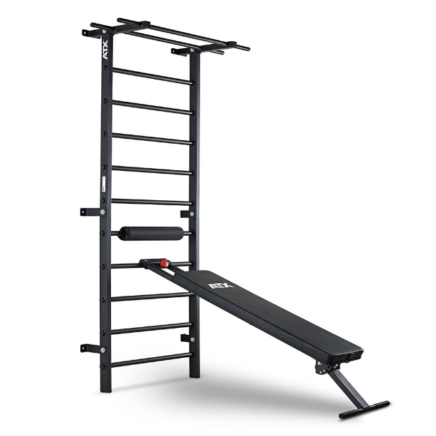 Poza cu ATX Wall Bar Gym cu bancă - Sprossenwand multifuncțională pentru exerciții acasă